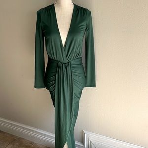 JLUXLABEL Emerald Green Sexy Cocktail Dress